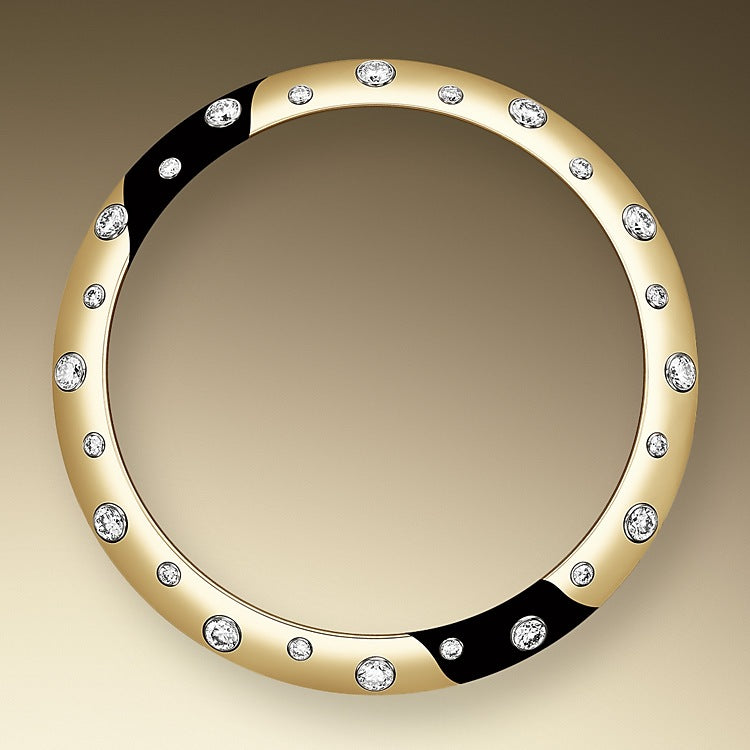Rolex Datejust 31, Oystersteel, 18kt Yellow Gold and diamonds, Ref# 278343RBR-0027