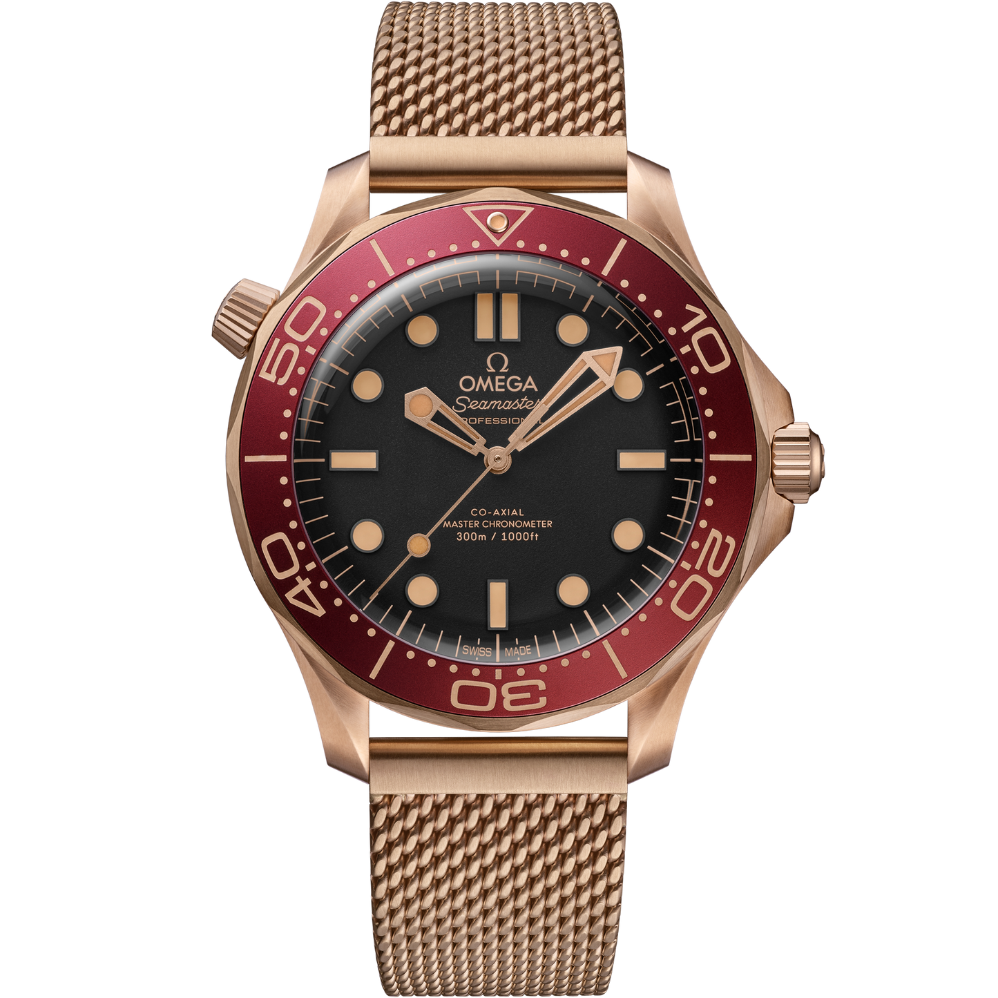 Unworn, Omega Seamaster Diver 300m, 18k Bronze Gold, 42mm, Ref# 210.90.42.20.01.003, box and papers