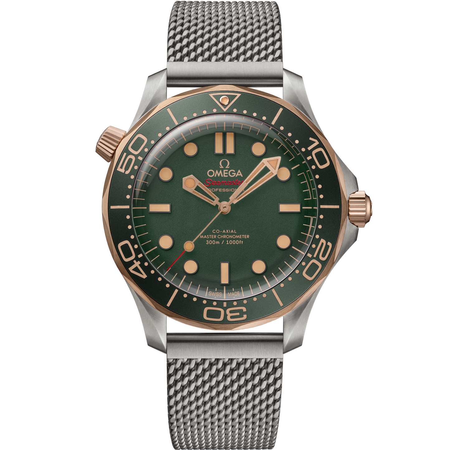 Unworn, Omega Seamaster Diver 300m, Titanium and OMEGA’s exclusive 9K Bronze Gold, 42mm, Ref# 210.90.42.20.10.001, box and papers