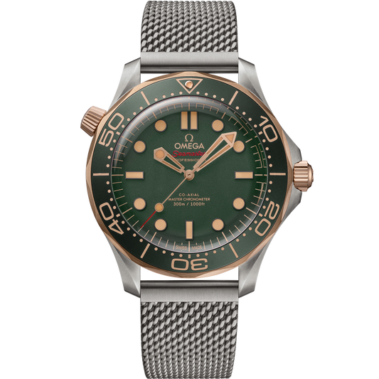 Unworn, Omega Seamaster Diver 300m, Titanium and OMEGA’s exclusive 9K Bronze Gold, 42mm, Ref# 210.90.42.20.10.001, box and papers