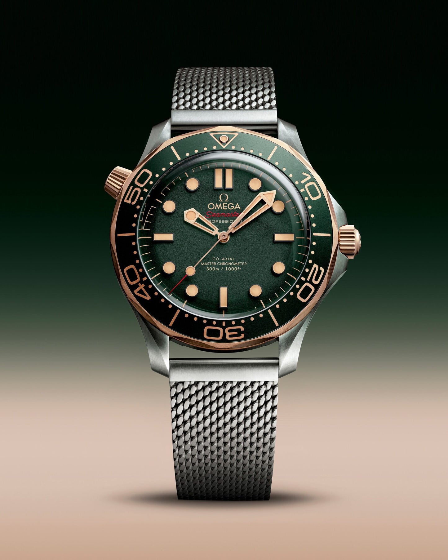 Unworn, Omega Seamaster Diver 300m, Titanium and OMEGA’s exclusive 9K Bronze Gold, 42mm, Ref# 210.90.42.20.10.001, box and papers