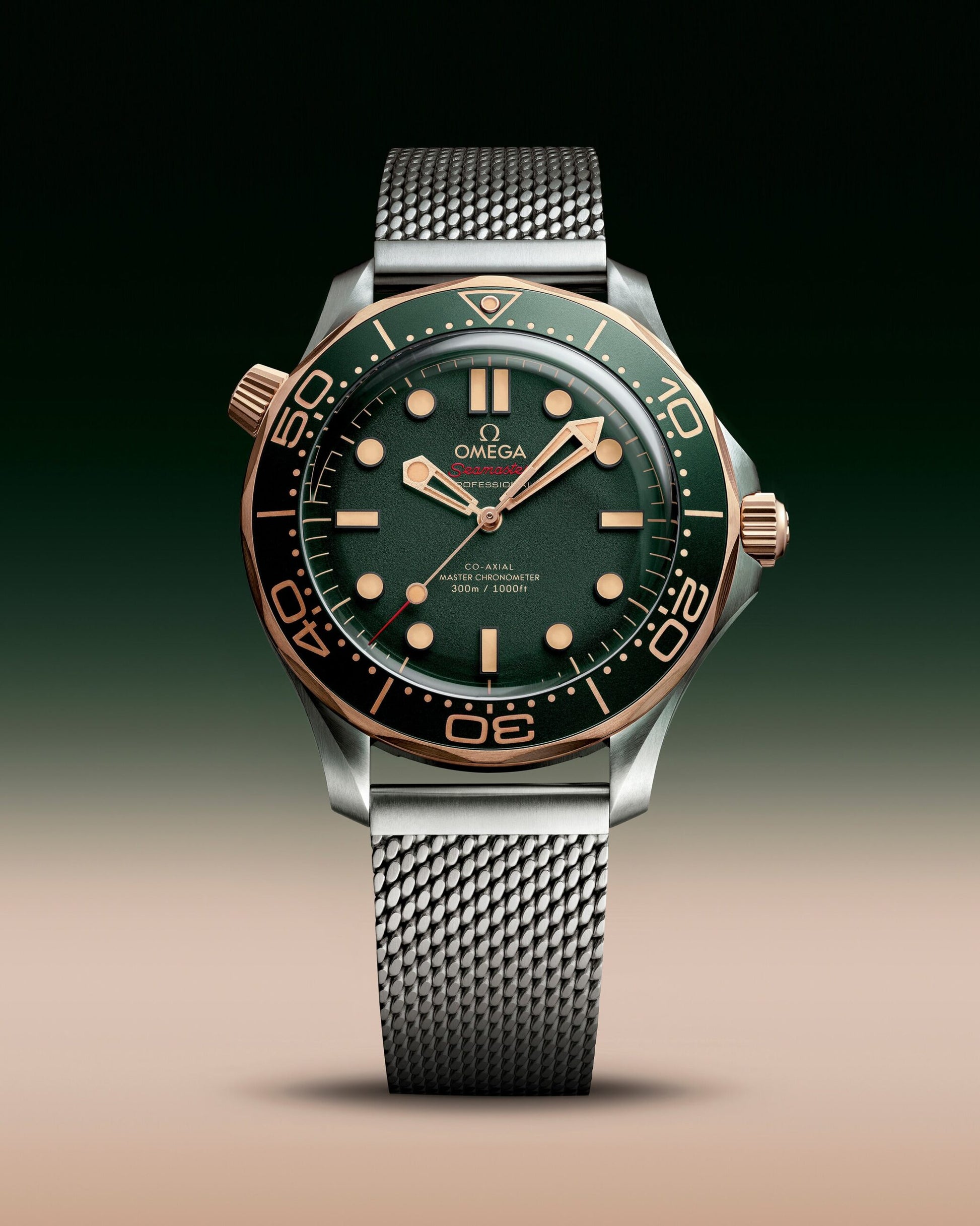 Unworn, Omega Seamaster Diver 300m, Titanium and OMEGA’s exclusive 9K Bronze Gold, 42mm, Ref# 210.90.42.20.10.001, box and papers