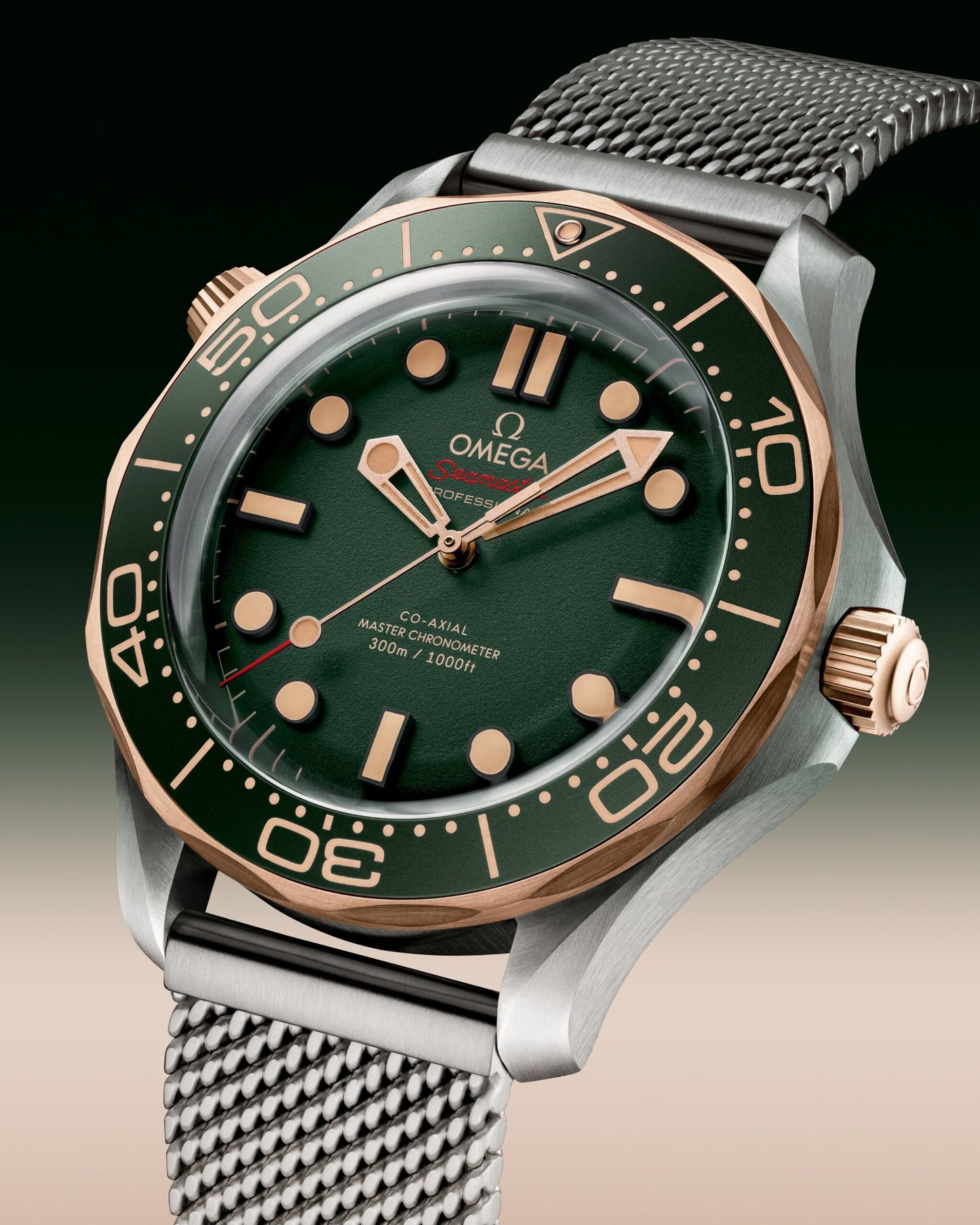 Unworn, Omega Seamaster Diver 300m, Titanium and OMEGA’s exclusive 9K Bronze Gold, 42mm, Ref# 210.90.42.20.10.001, box and papers