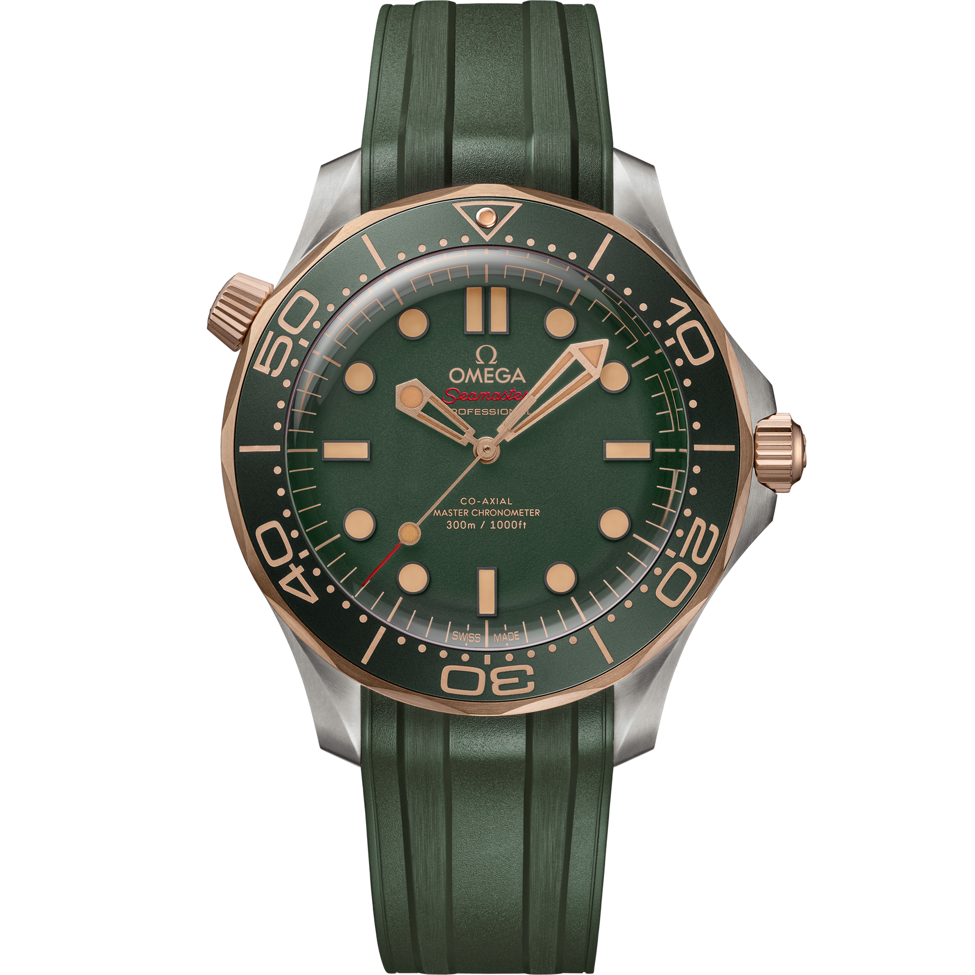 Unworn, Omega Seamaster Diver 300m, Titanium and OMEGA’s exclusive 9K Bronze Gold, 42mm, Ref# 210.92.42.20.10.001, box and papers
