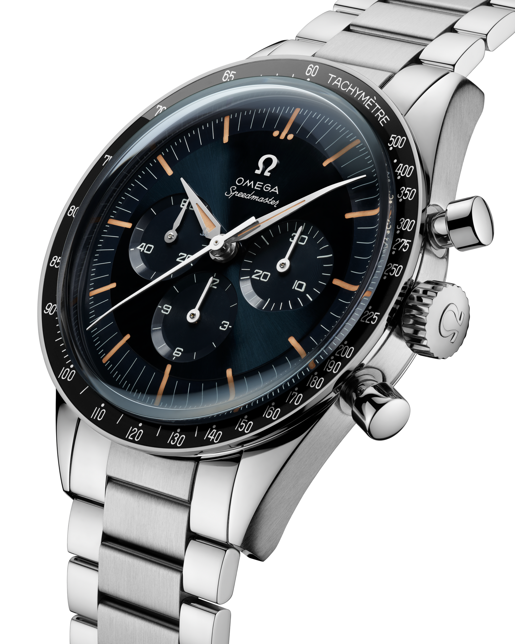 Unworn, Omega Speedmaster First Omega in Space, Co-Axial Chronograph, 39,7mm, Ref# 310.30.40.50.06.001, box and papers