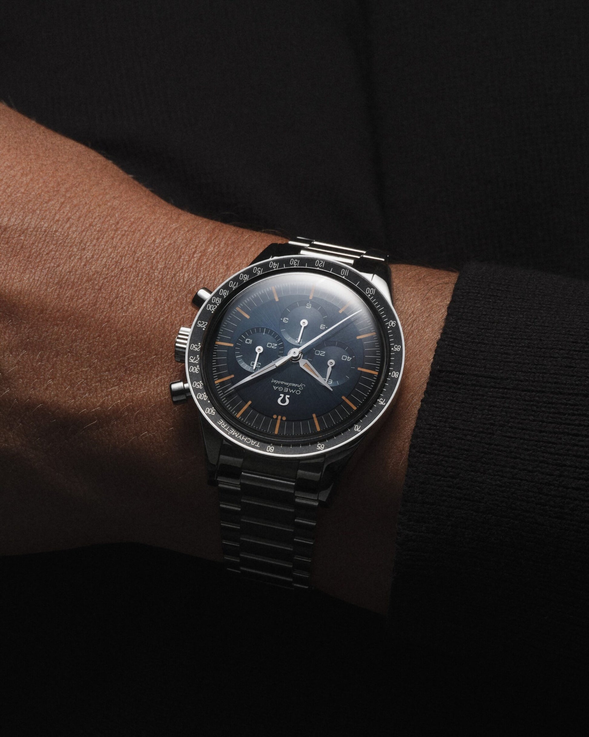 Unworn, Omega Speedmaster First Omega in Space, Co-Axial Chronograph, 39,7mm, Ref# 310.30.40.50.06.001, box and papers