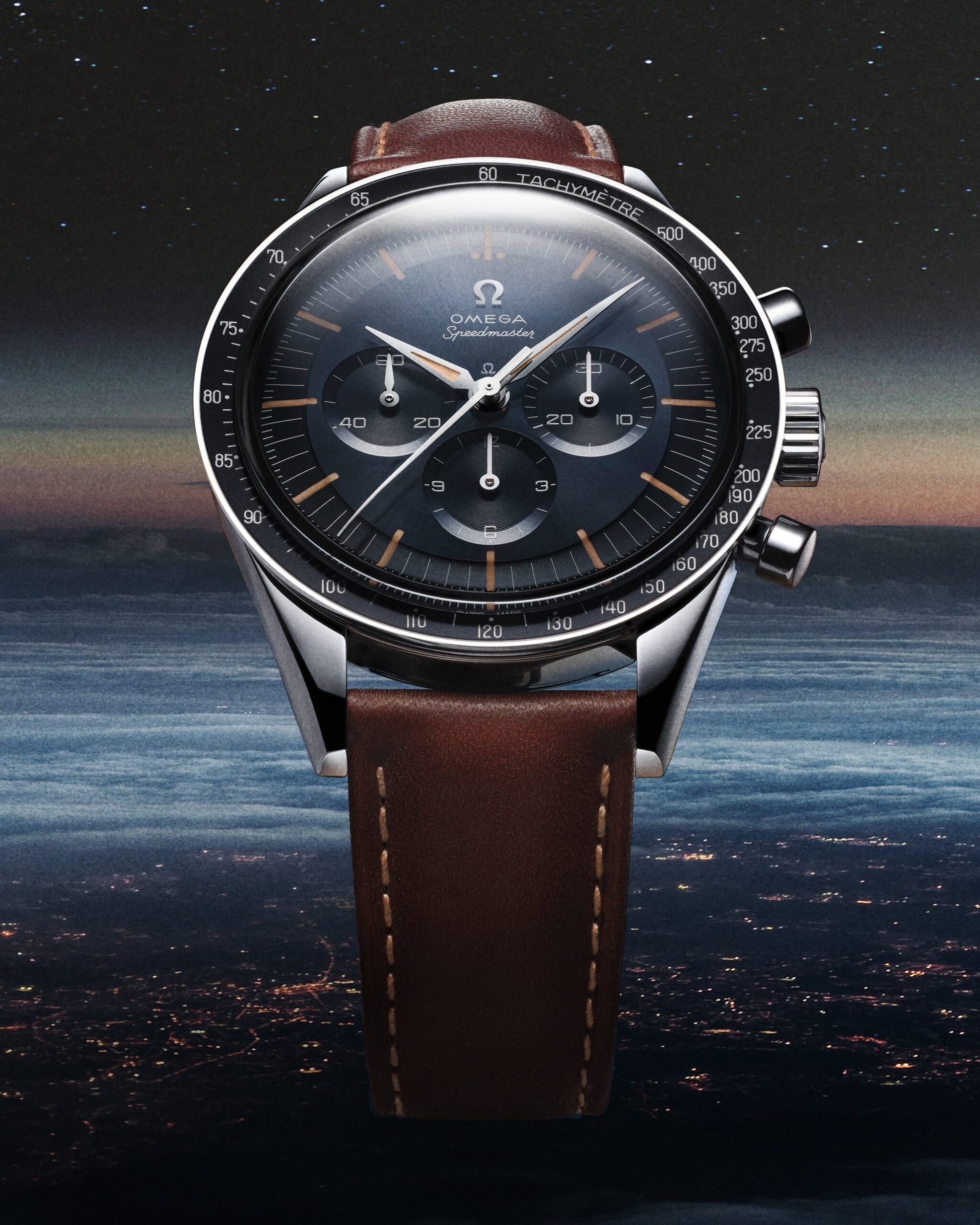 Unworn, Omega Speedmaster First Omega in Space, Co-Axial Chronograph, 39,7mm, Ref# 310.32.40.50.06.002, box and papers