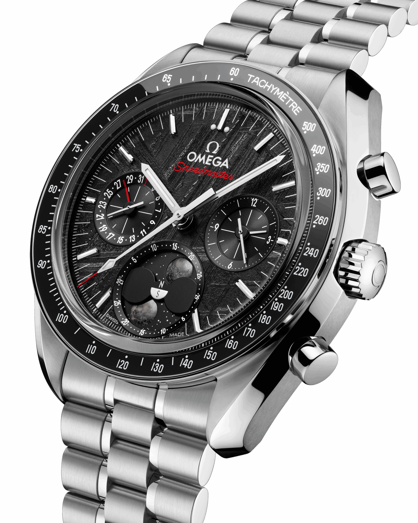 Unworn, Omega Speedmaster Moonphase, Stainless Steel, Chronograph, 43 mm, Ref# 304.30.43.52.01.001, box and papers
