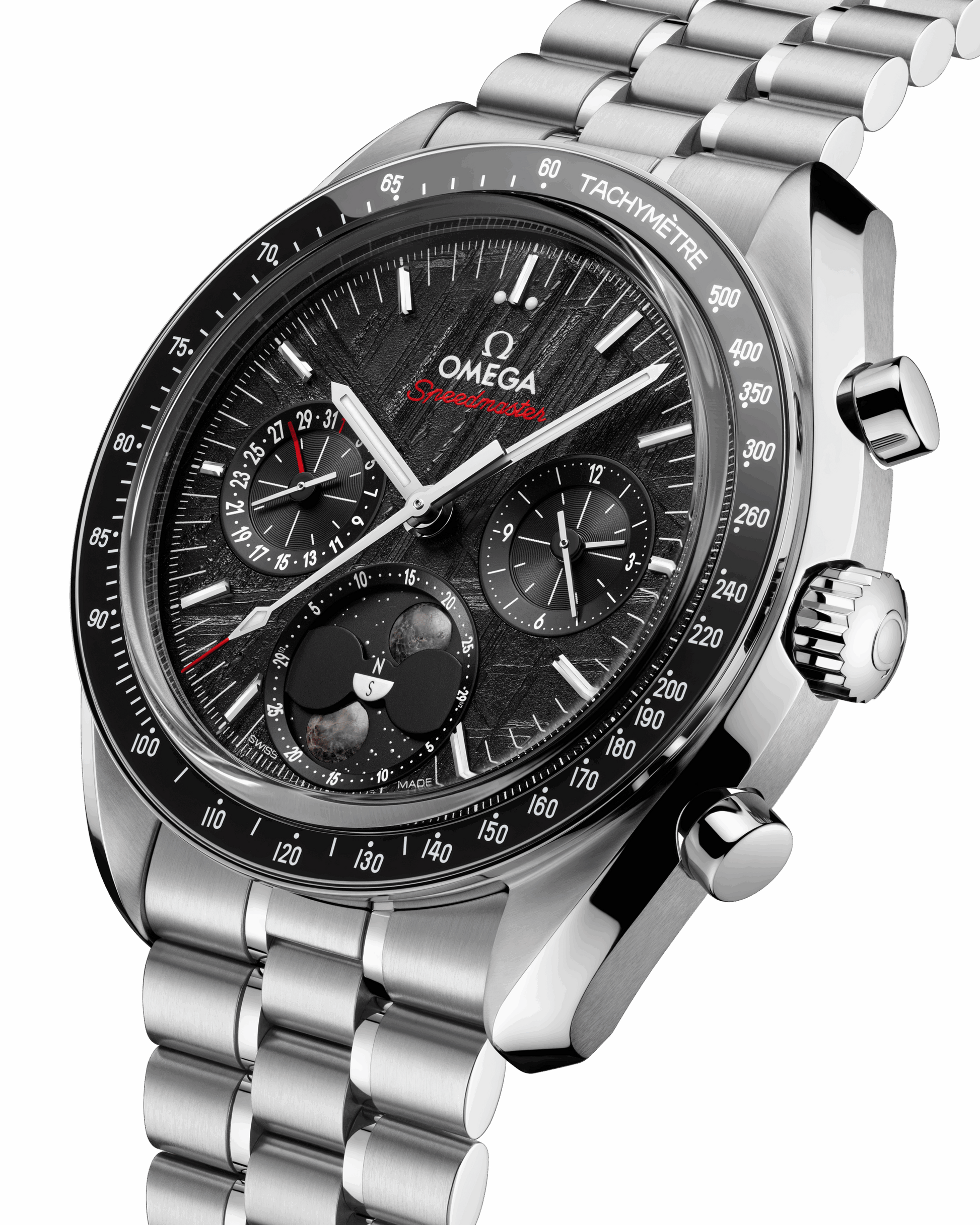 Unworn, Omega Speedmaster Moonphase, Stainless Steel, Chronograph, 43 mm, Ref# 304.30.43.52.01.001, box and papers