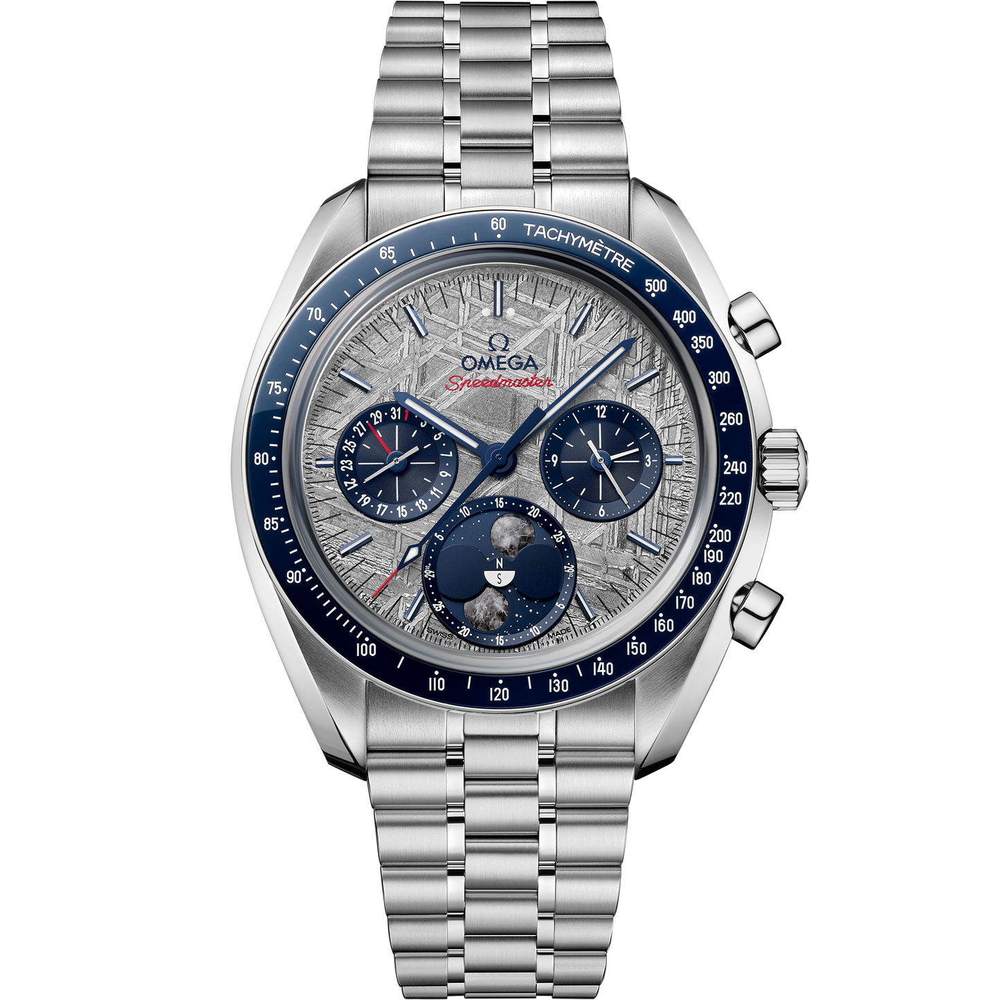 Unworn, Omega Speedmaster Moonphase, Stainless Steel, Chronograph, 43 mm, Ref# 304.30.43.52.06.001, box and papers