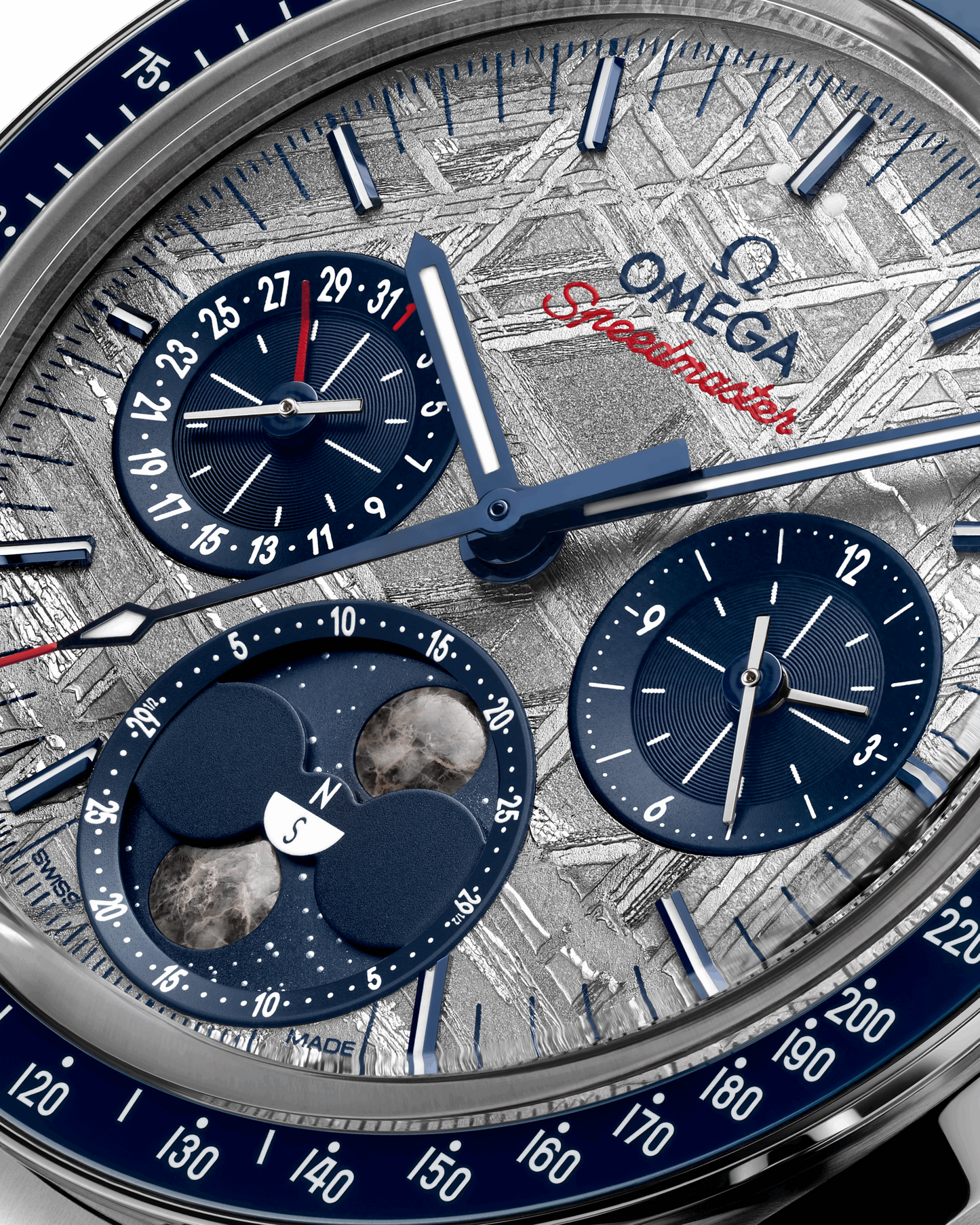 Unworn, Omega Speedmaster Moonphase, Stainless Steel, Chronograph, 43 mm, Ref# 304.30.43.52.06.001, box and papers