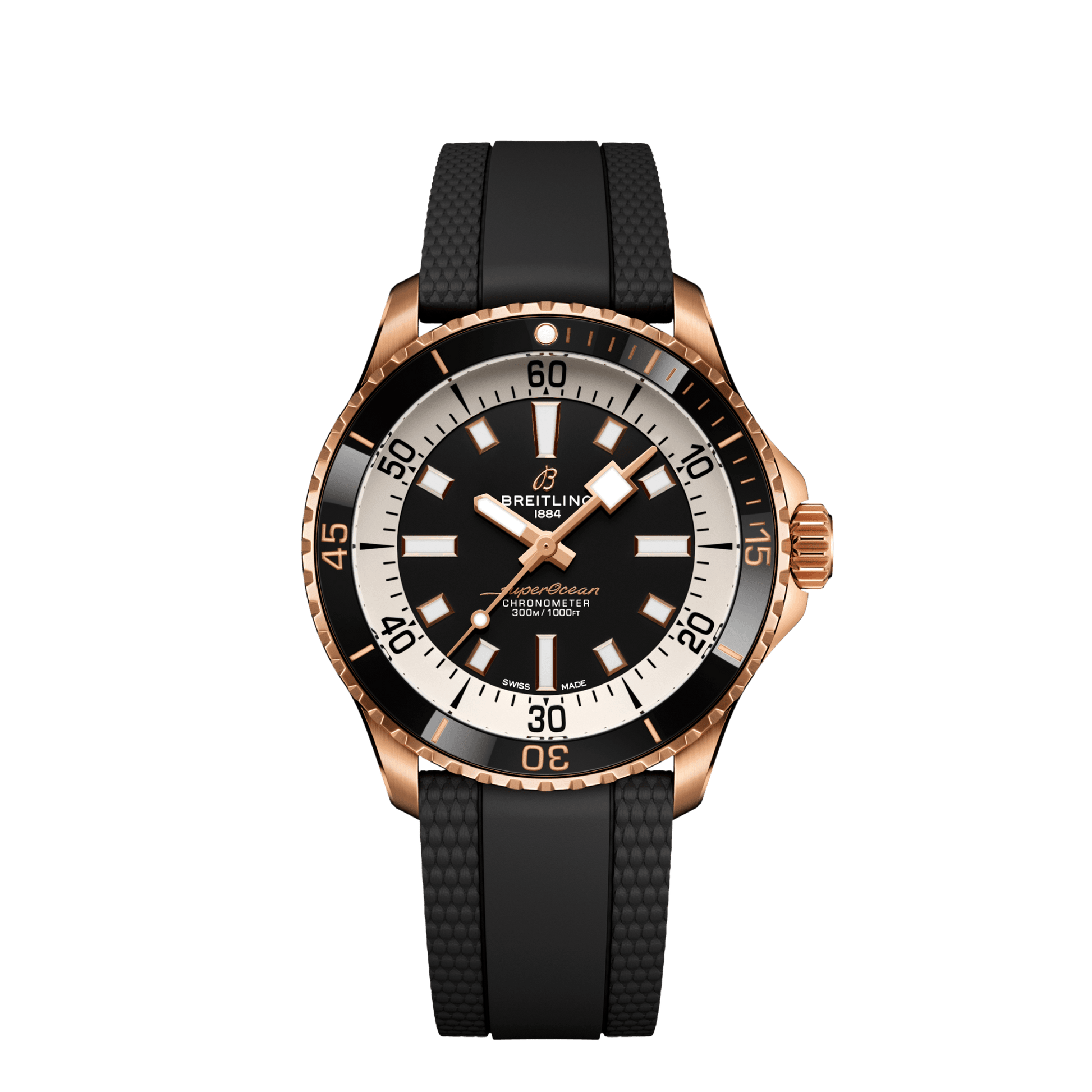 Breitling Superocean Automatic 42, 18k Red Gold, Ref# R17375211B1S1, Unworn 2024