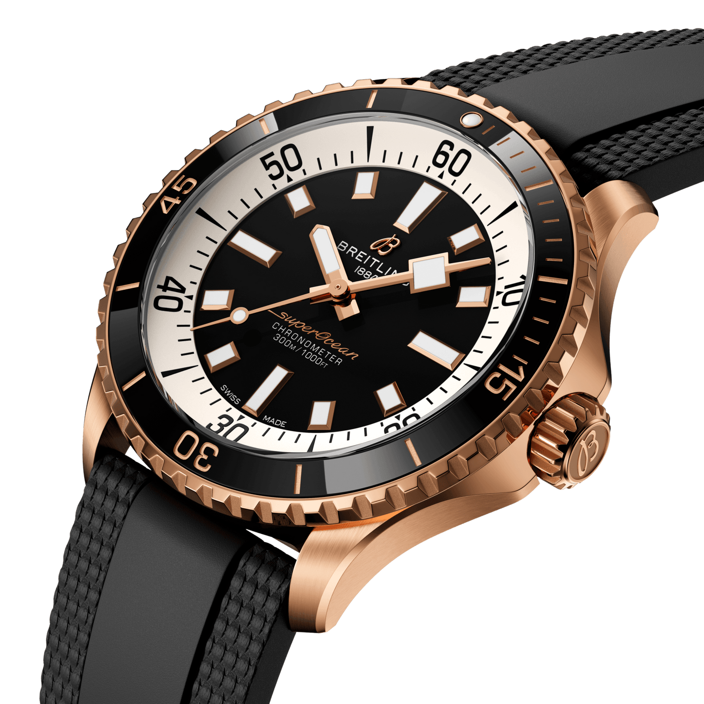 Breitling Superocean Automatic 42, 18k Red Gold, Ref# R17375211B1S1, Unworn 2024