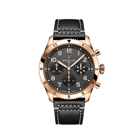 Breitling Classic AVI Chronograph 42 P-51 Mustang, 18k Red Gold, Ref# R233801A1B1X1, Unworn 2024