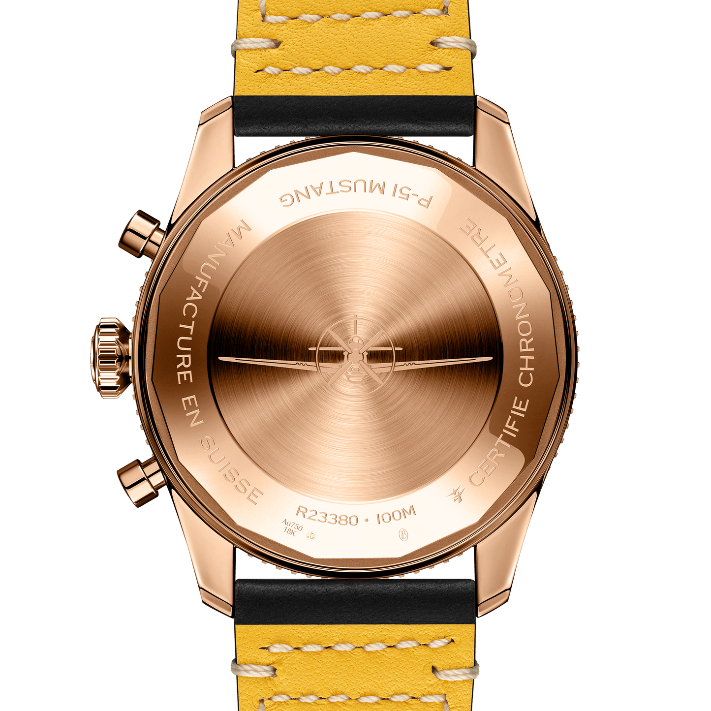Breitling Classic AVI Chronograph 42 P-51 Mustang, 18k Red Gold, Ref# R233801A1B1X1, Unworn 2024