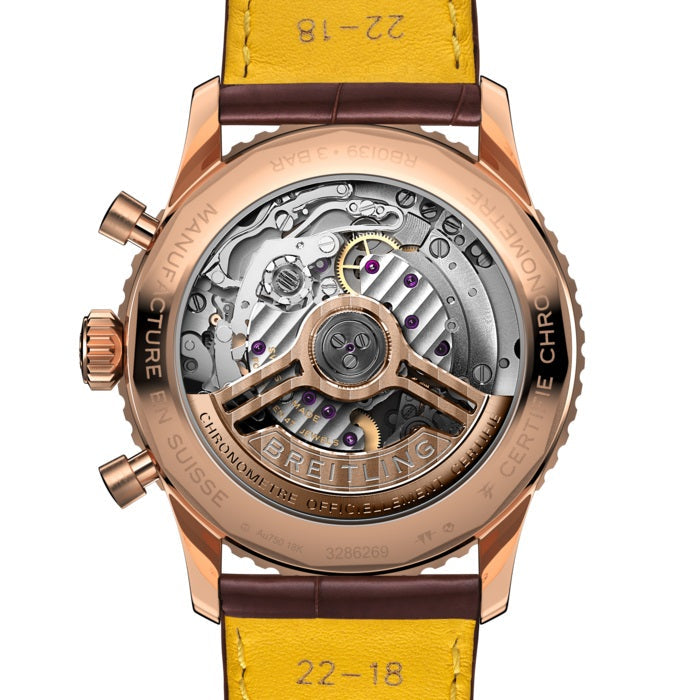 Breitling Navitimer B01 Chronograph 41 18k Red Gold Ref# RB0139211G1P1, box and papers