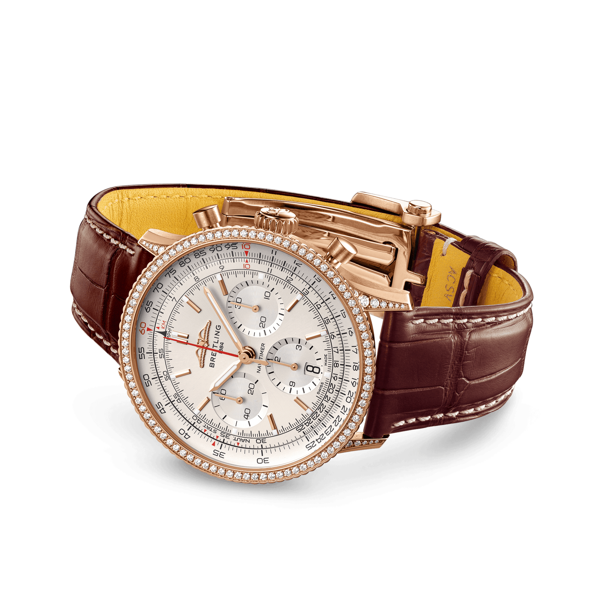 Breitling Navitimer B01 Chronograph 41, 18k Red Gold, Ref# RB0139631G1P1, Unworn 2024