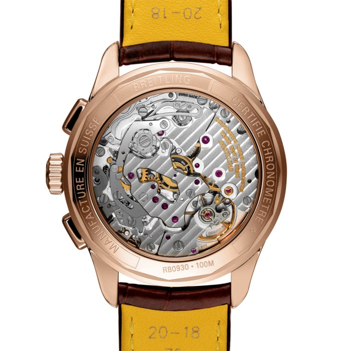 Breitling Premier B09 Chronograph 40 18k Red Gold Ref# RB0930371G1P1, box and papers