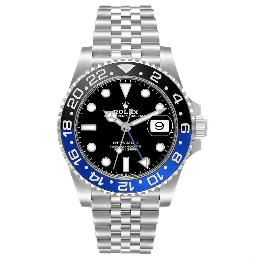 Rolex GMT Master II Black Blue Batgirl Bezel Steel 40mm, Ref# 126710blnr-0002
