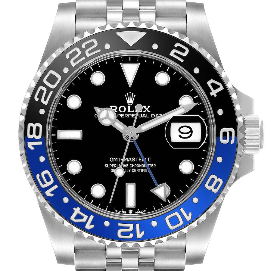 Rolex GMT Master II Black Blue Batgirl Bezel Steel 40mm, Ref# 126710blnr-0002