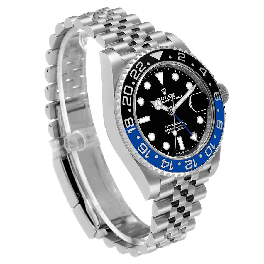 Rolex GMT Master II Black Blue Batgirl Bezel Steel 40mm, Ref# 126710blnr-0002