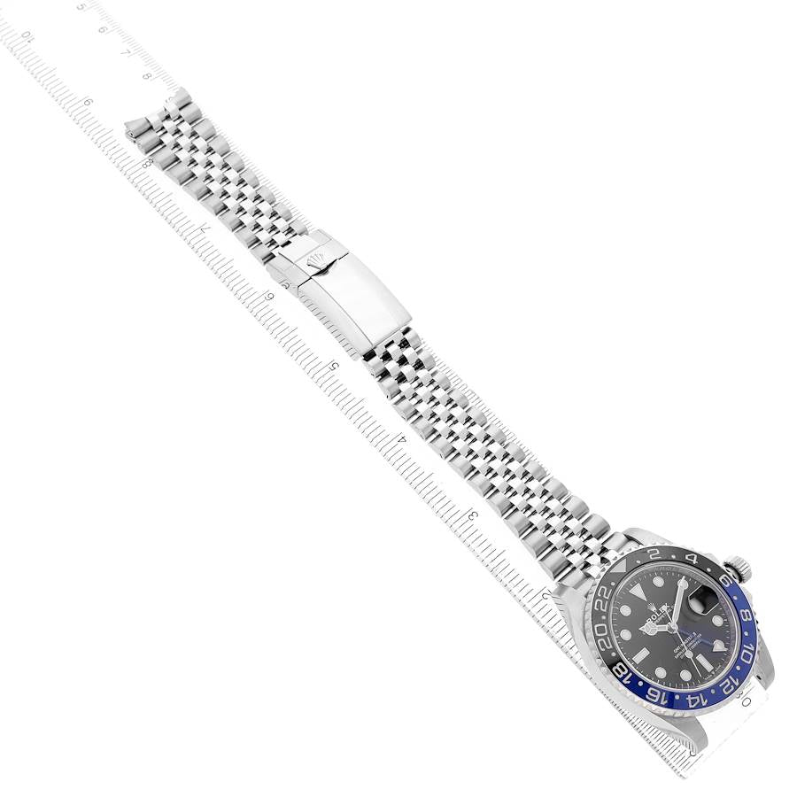 Rolex GMT Master II Black Blue Batgirl Bezel Steel 40mm, Ref# 126710blnr-0002