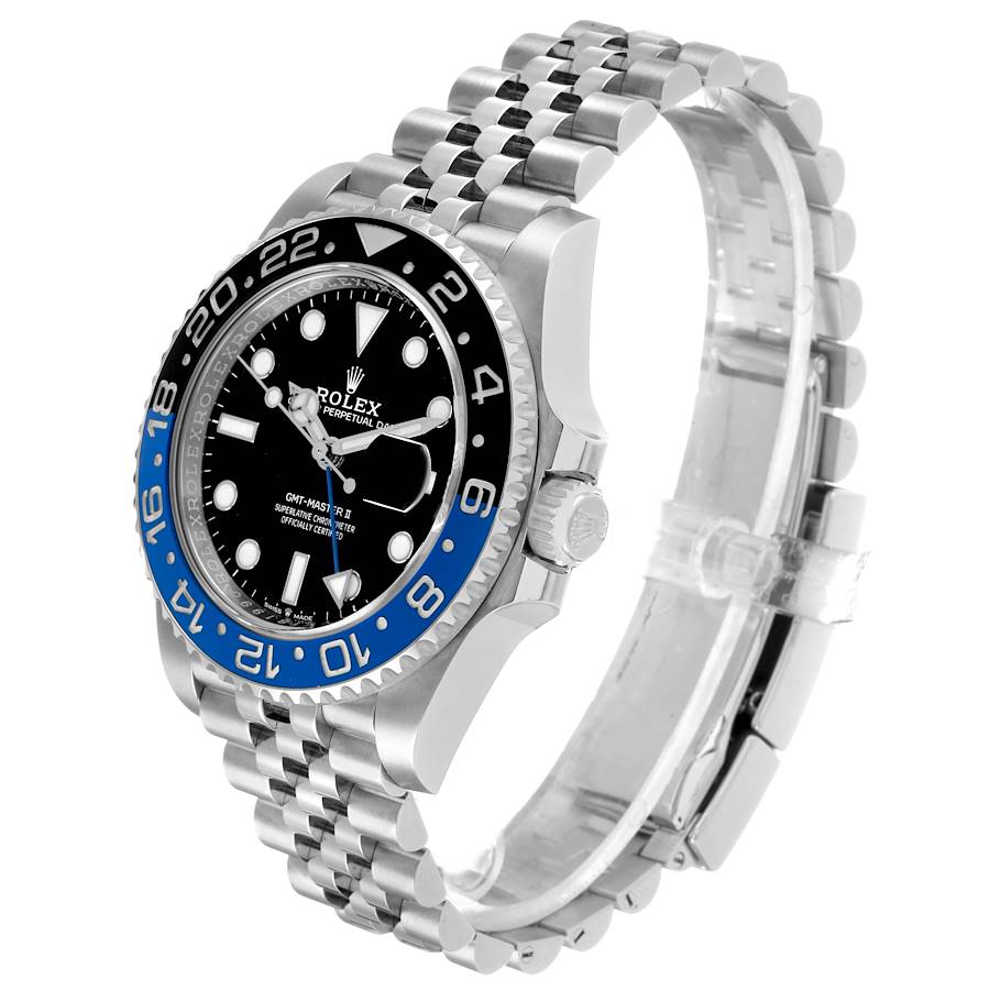 Rolex GMT Master II Black Blue Batgirl Bezel Steel 40mm, Ref# 126710blnr-0002