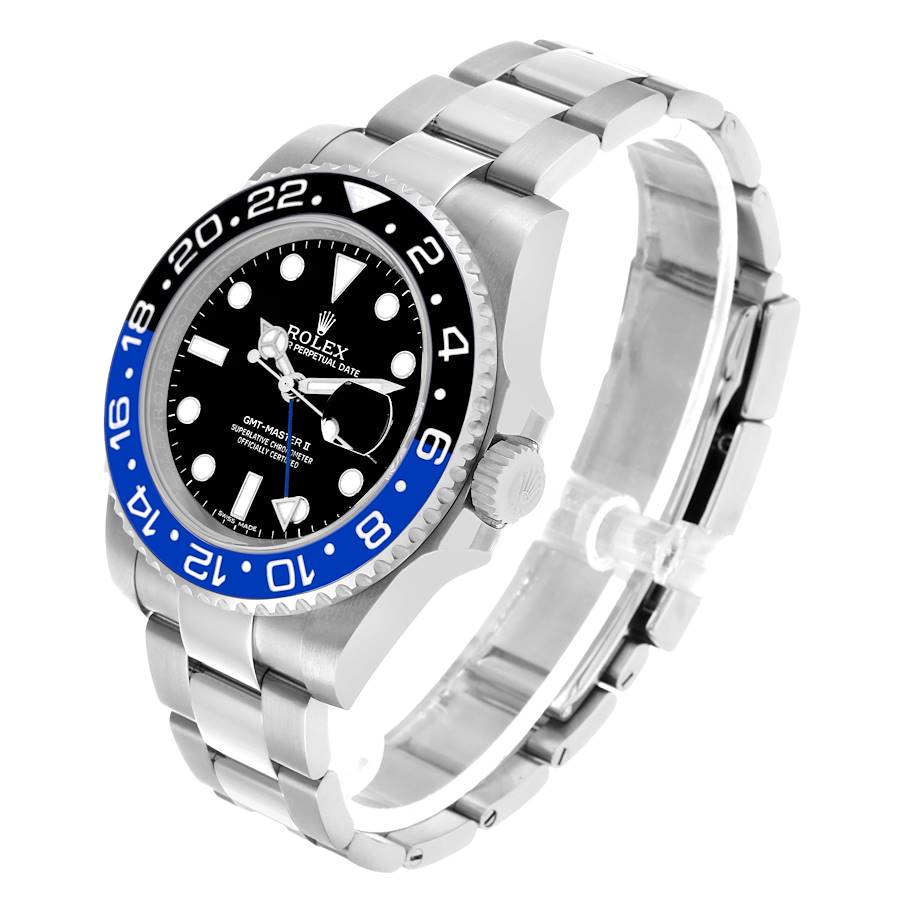 Rolex GMT Master II Black Blue Batman Bezel Steel Ref# 126710BLNR-0003