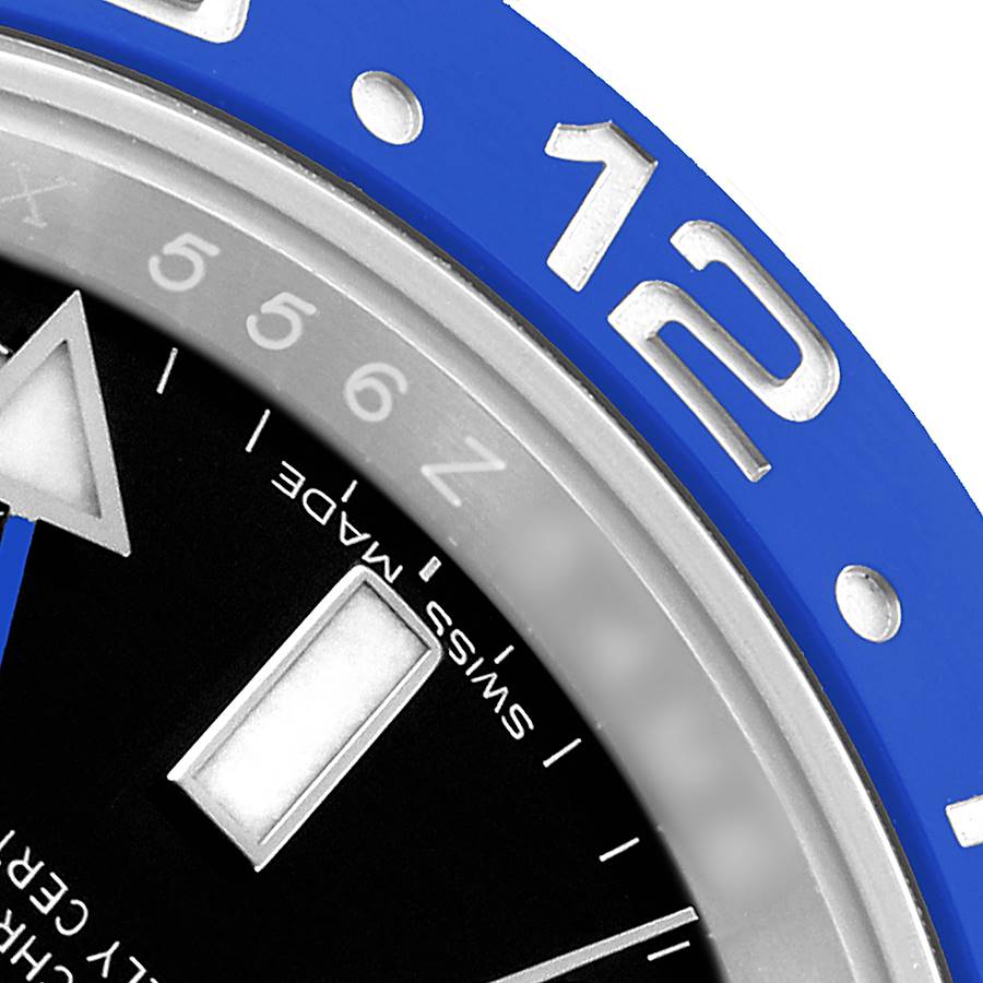 Rolex GMT Master II Black Blue Batman Bezel Steel Ref# 126710BLNR-0003