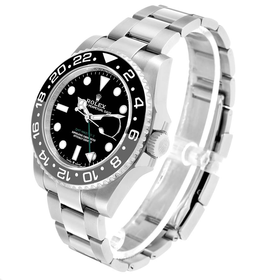 Rolex GMT Master II Black Gray Bruce Wayne Bezel Ref# 126710grnr-0004