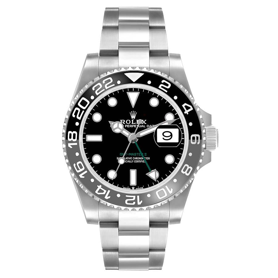Rolex GMT Master II Black Gray Bruce Wayne Bezel Ref# 126710grnr-0004