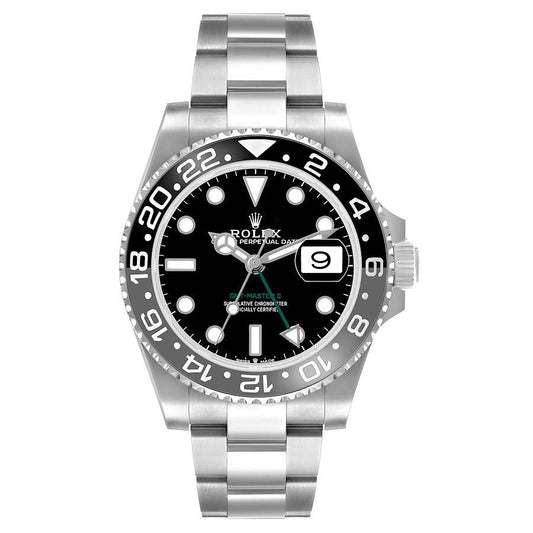 Rolex GMT Master II Black Gray Bruce Wayne Bezel Ref# 126710grnr-0004