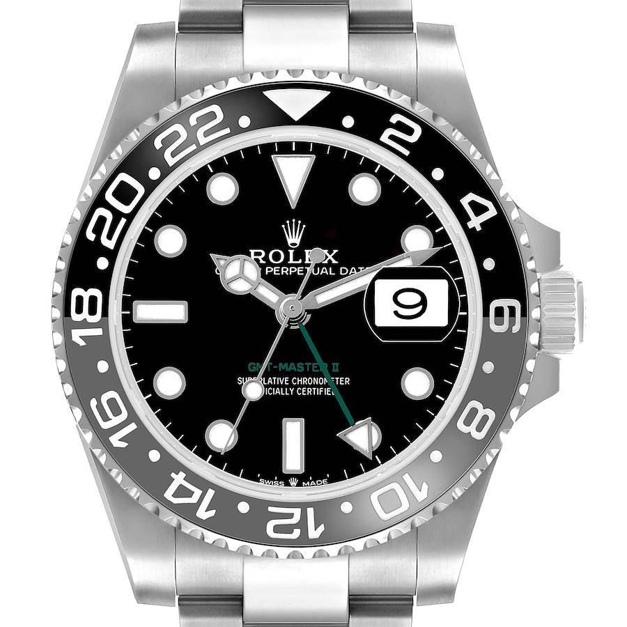 Rolex GMT Master II Black Gray Bruce Wayne Bezel Ref# 126710grnr-0004