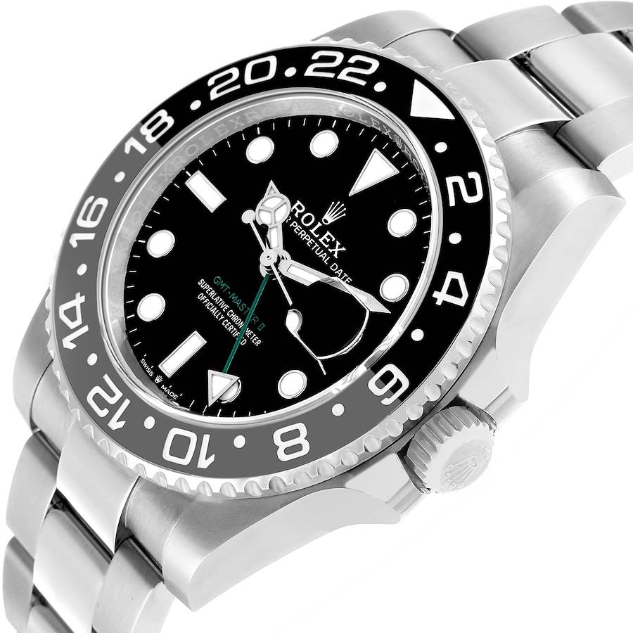 Rolex GMT Master II Black Gray Bruce Wayne Bezel Ref# 126710grnr-0004