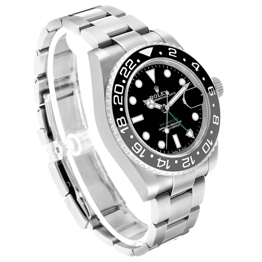 Rolex GMT Master II Black Gray Bruce Wayne Bezel Ref# 126710grnr-0004