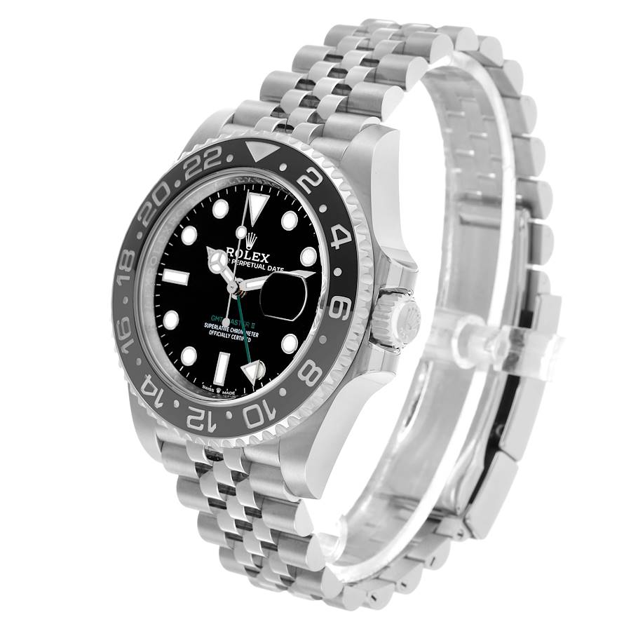 Rolex GMT Master II Steel Black Gray Bruce Wayne Bezel Ref# 126710grnr-0003