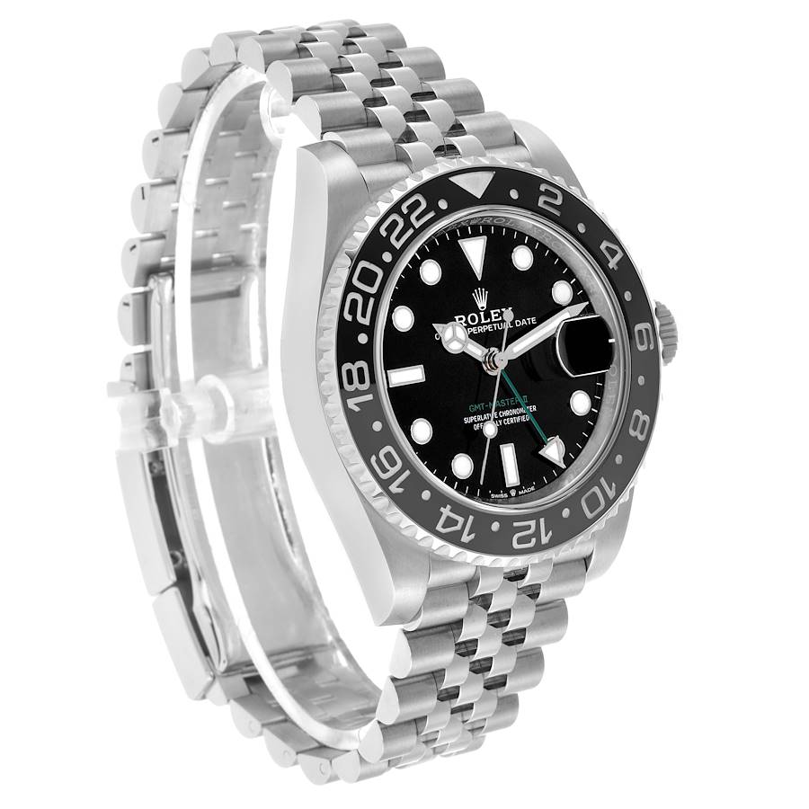 Rolex GMT Master II Steel Black Gray Bruce Wayne Bezel Ref# 126710grnr-0003