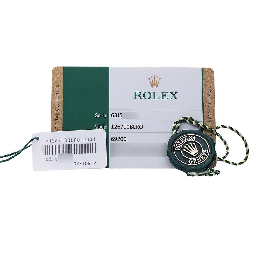 Rolex GMT Master II Steel Pepsi Blue Red Bezel Ref# 126710BLRO-0001