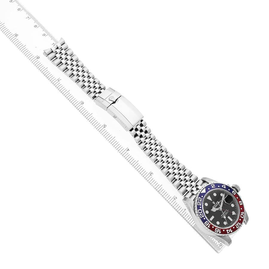 Rolex GMT Master II Steel Pepsi Blue Red Bezel Ref# 126710BLRO-0001