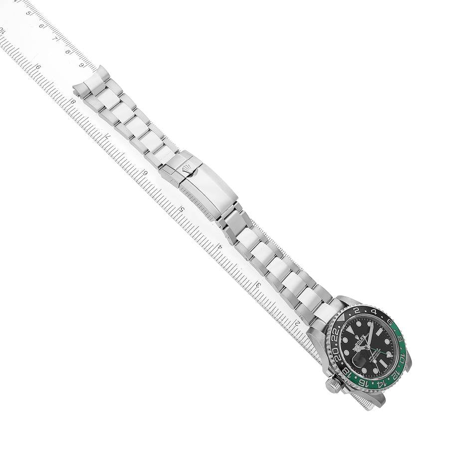 Rolex GMT Master II Steel Sprite Green Black Bezel Ref# 126720vtnr-0001