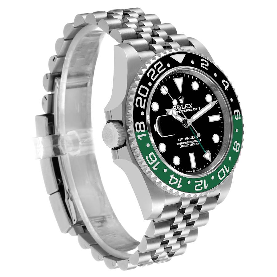 Rolex GMT Master II Steel Sprite Green Black Bezel Ref# 126720vtnr-0002