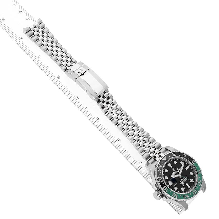 Rolex GMT Master II Steel Sprite Green Black Bezel Ref# 126720vtnr-0002
