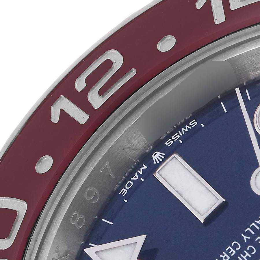 Rolex GMT Master II White Gold Pepsi Bezel Blue Dial Ref# 126719BLRO-0003