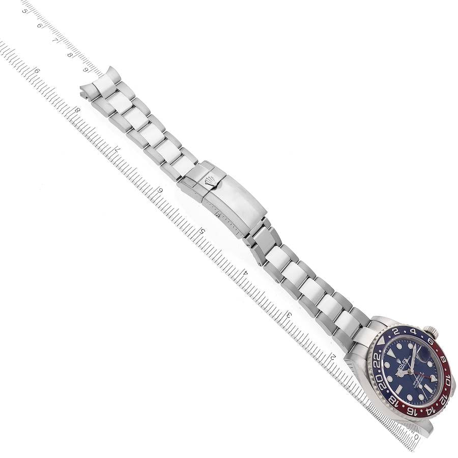 Rolex GMT Master II White Gold Pepsi Bezel Blue Dial Ref# 126719BLRO-0003