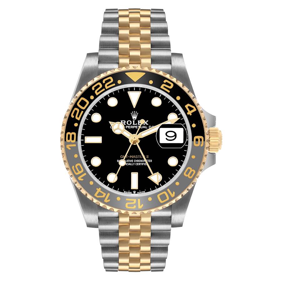 Rolex GMT Master II Zombie Black Grey Steel Yellow Gold, Ref# 126713GRNR-0001