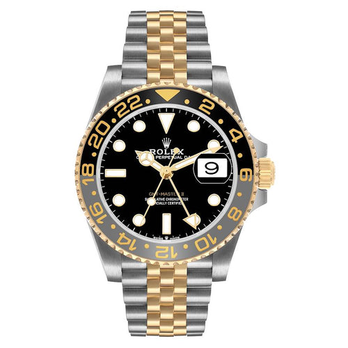 Rolex GMT Master II Zombie Black Grey Steel Yellow Gold, Ref# 126713GRNR-0001