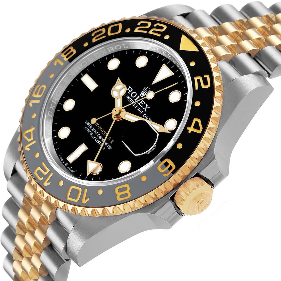 Rolex GMT Master II Zombie Black Grey Steel Yellow Gold, Ref# 126713GRNR-0001