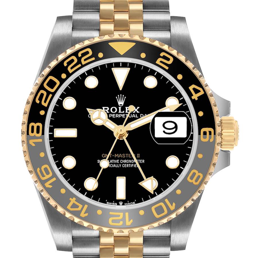 Rolex GMT Master II Zombie Black Grey Steel Yellow Gold, Ref# 126713GRNR-0001