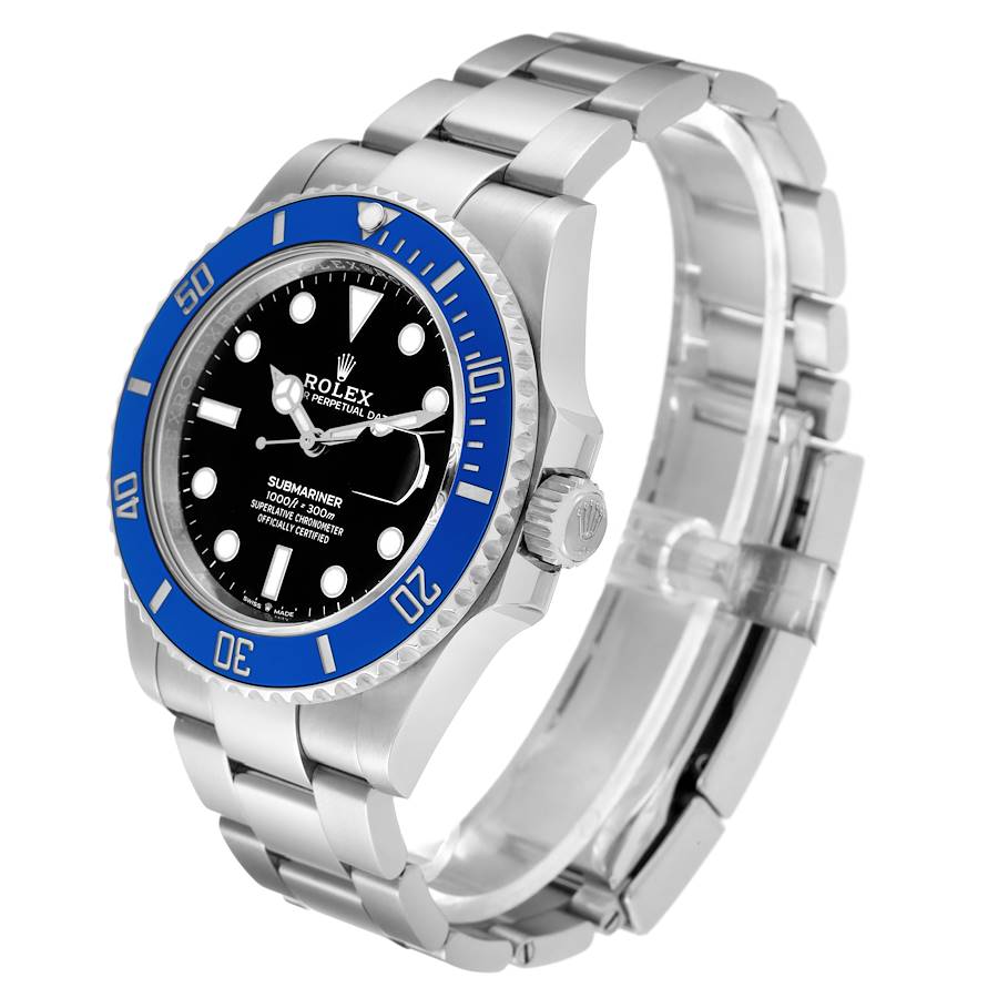 Rolex Submariner Cookie Monster Blue Ceramic Bezel White Gold Mens Watch Ref 126619