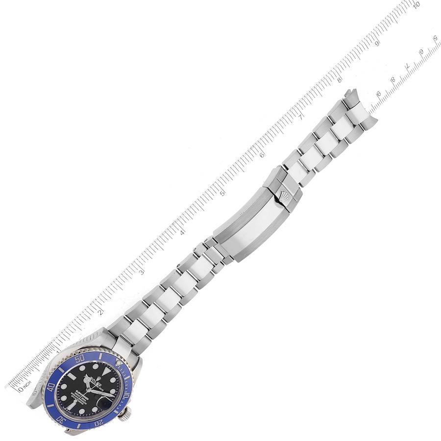 Rolex Submariner Cookie Monster Blue Ceramic Bezel White Gold Mens Watch Ref 126619